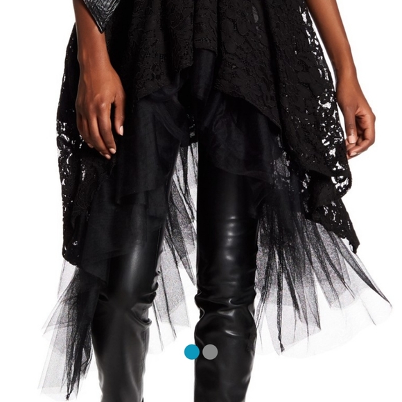 NWT: Cascading Lace and Tulle Shirt Dress - Picture 3 of 6